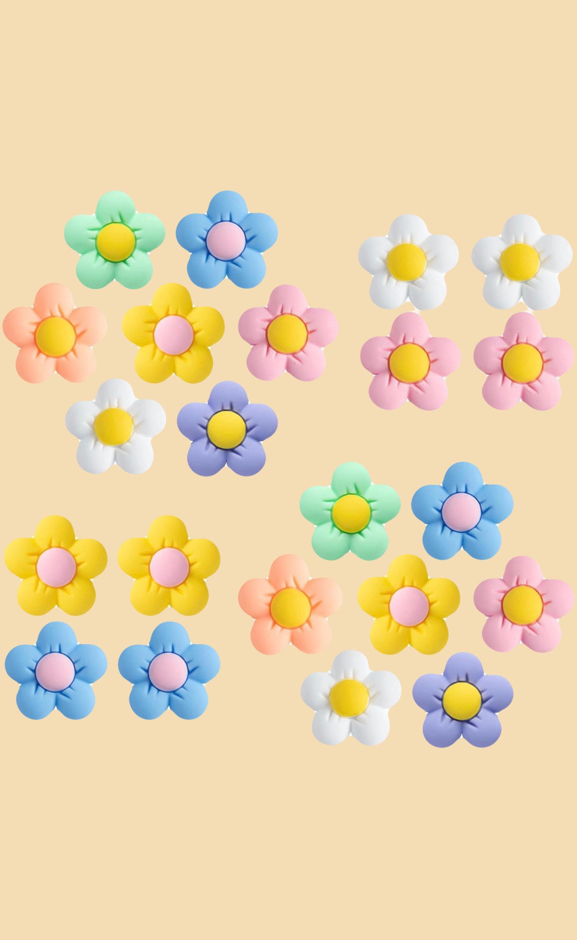 Fleurs - lot de deux